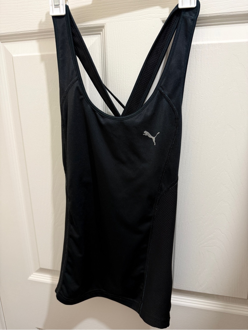 Puma Black Racerback Mesh Performance Tank - Picture 2 of 4